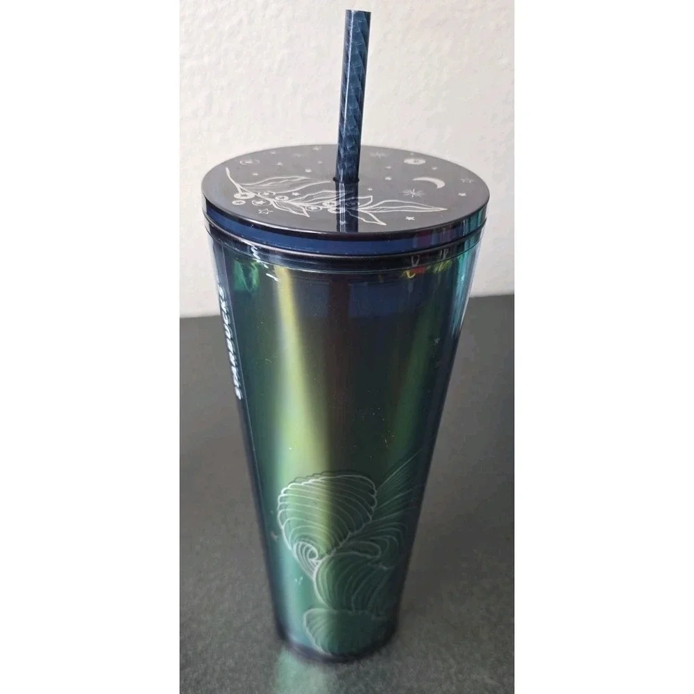 Starbucks Holiday '22 '23 Iridescent Studded Matte Siren Venti Cold Cup Tumbler